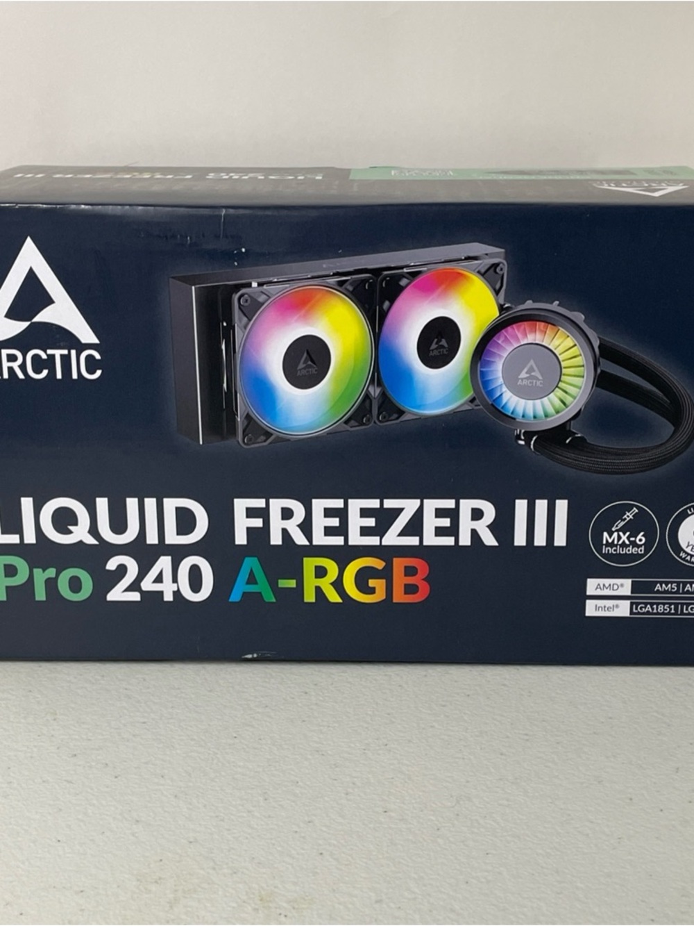 ARCTIC Liquid Freezer III Pro 240 A-RGB CPU Cooler - Black with RGB Fans